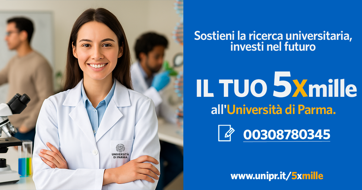 Il 5xmille 2025 all’Università di Parma per sostenere la ricerca